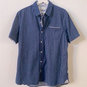 7 DIAMONDS - Audio Tree Printed Chambray Shirt